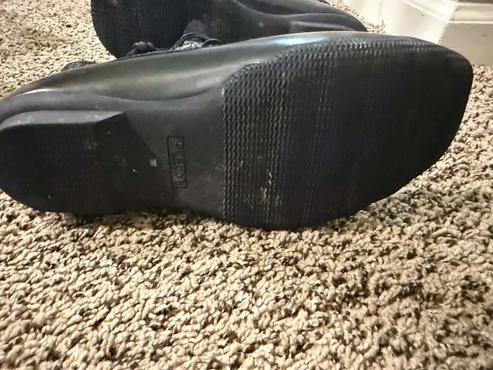 Sperry Women's Saltwater Quilted Waterproof Rain Boot Black Size 8.5 STS83229